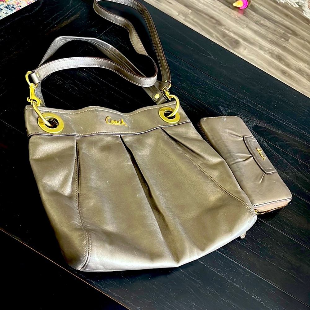 Coach Ashley Python Leather Purse & Wallet. I Am … - image 1